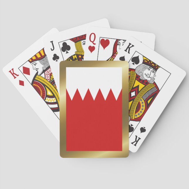 Bahrain-Flagge Spielkarten (Rückseite)