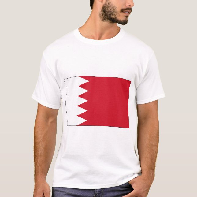 Bahrain-Flagge T-Shirt (Vorderseite)