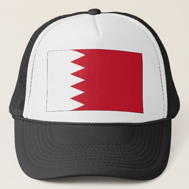 Bahrain-Flagge Truckerkappe (Vorderseite)