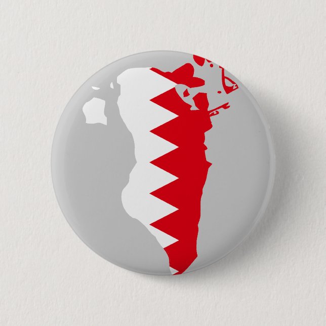 Bahrain-Flaggenkarte Button (Vorderseite)