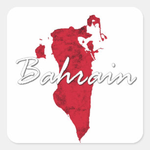 Bahrain Quadratischer Aufkleber