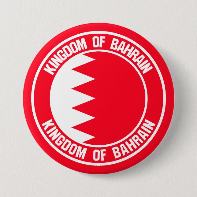 Bahrain Runde Emblem Button (Vorderseite)