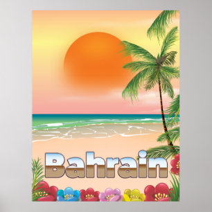 Bahrain-Strandreiseplakat Poster