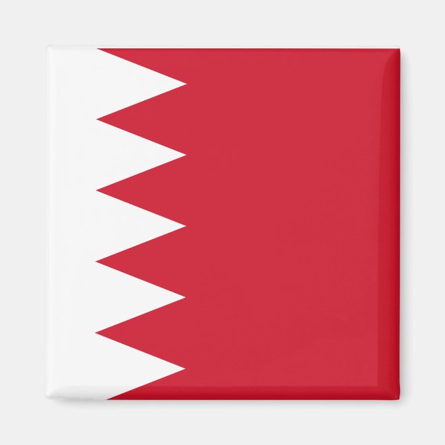 Bahrain-Weltflagge Magnet (Vorne)