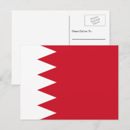 Bahraini-Flagge, Flagge Bahrains Postkarte