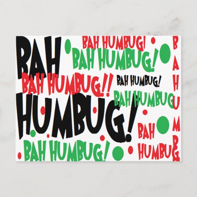 Bahumbug Postkarte (Vorderseite)