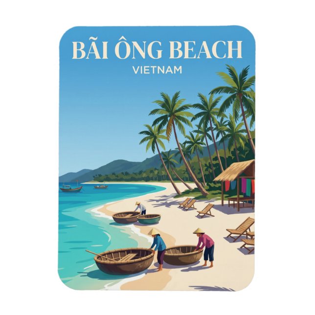 Bãi Ông Strand Vietnam Magnet (Vertikal)