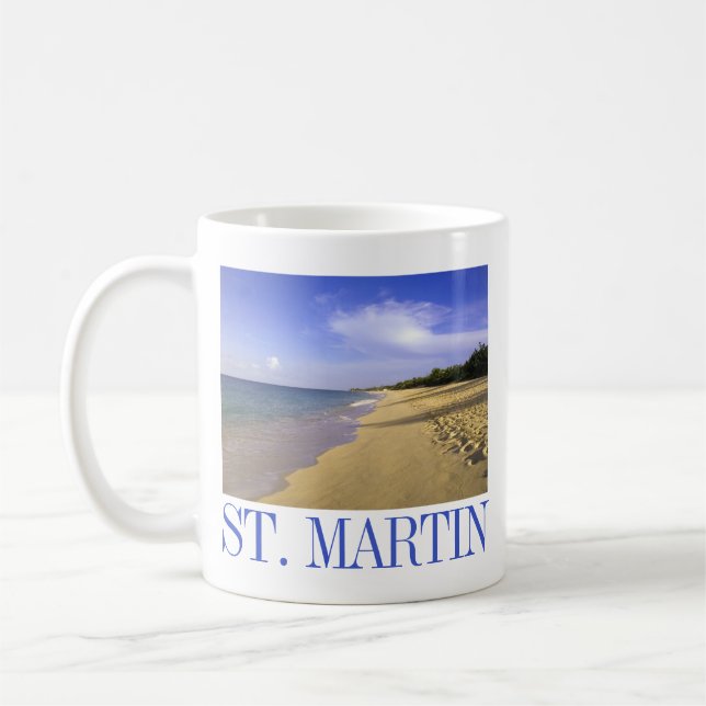 Baie Longue Long Bay Beach, St. Martin Kaffeetasse (Links)