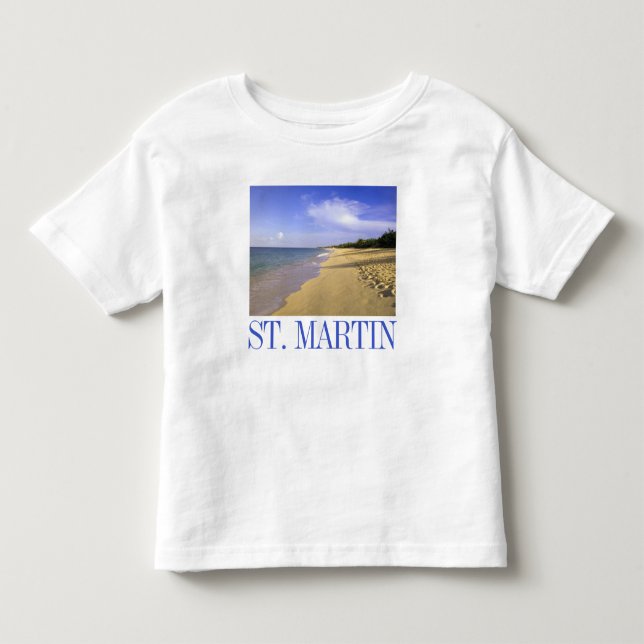 Baie Longue Long Bay Beach, St. Martin Kleinkind T-shirt (Vorderseite)