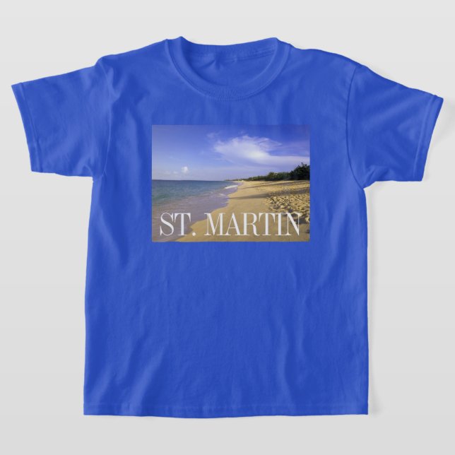 Baie Longue Long Bay Beach, St. Martin T-Shirt (Ablage )