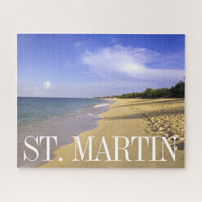 Baie Longue Long Bay Strand, St. Martin Puzzle (Horizontal)