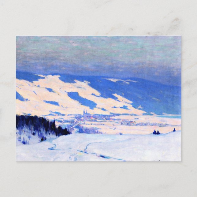 Baie-Saint-Paul von Clarence Gagnon Postkarte (Vorderseite)