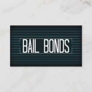 Bail Bonds Elegante Stripe Business Card Visitenkarte