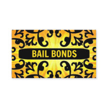 Bail Bonds Sunshine Damask Visitenkarte