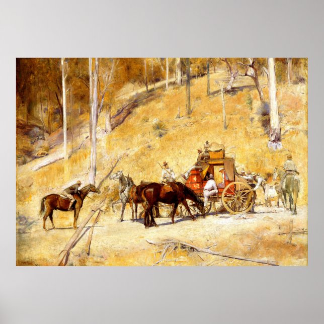 Bail Up Tom Roberts Australian Art 1895 Poster (Vorne)