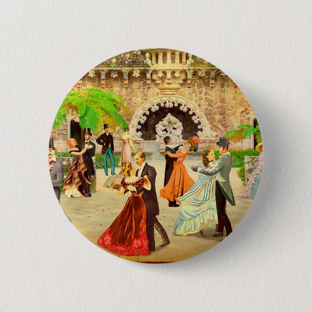 Bailando vals en la Quinta da Regaleira (Portugal) Button (Vorderseite)