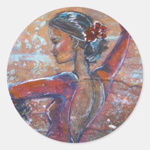 Bailaora Runder Aufkleber