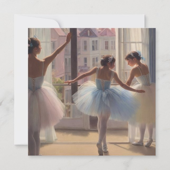 Bailarinas en el estilo de Degas Tarjeta (Rückseite)