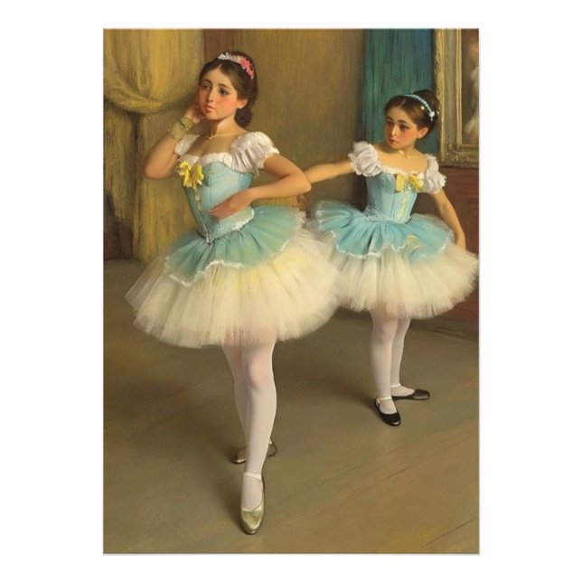 Bailarinas en el estilo romántico fotodruck (Vorne)