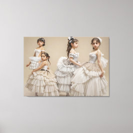 Bailarinas románticas lienzo leinwanddruck