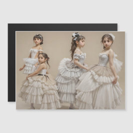 Bailarinas románticas magneteinladung