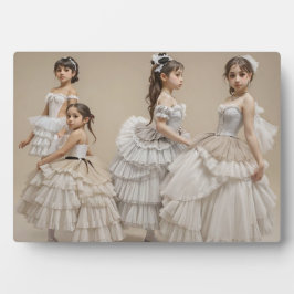 Bailarinas románticas Placa con atril Fotoplatte