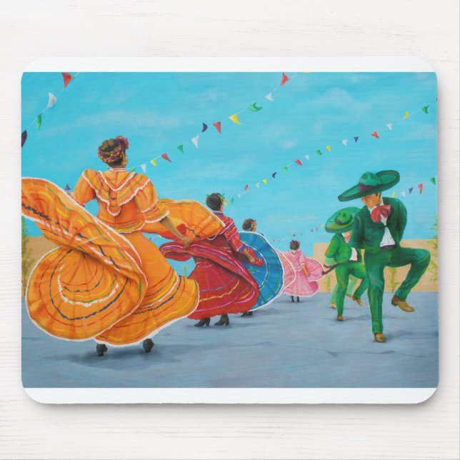 Baile Folklorico Dance Mousepad (Vorne)