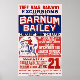 Bailey Circus - Circa 1900 Poster