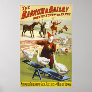 Bailey Circus - Circa 1900 Poster