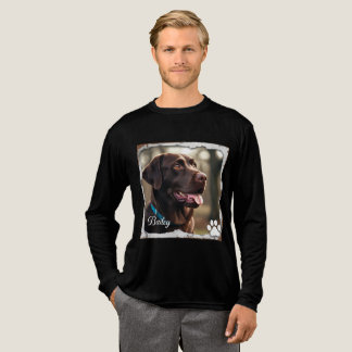 "Bailey" der Schokolade-Labrador Tri-Blend Shirt