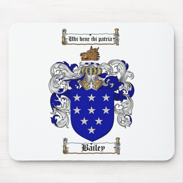 BAILEY-FAMILIENWAPPEN - BAILEY-WAPPEN MOUSEPAD (Vorne)
