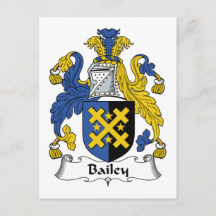 Bailey Familienwappen Postkarte