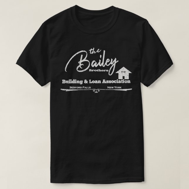 Bailey Gebäude and Loan Es ist ein wunderbares Leb T-Shirt (Design vorne)
