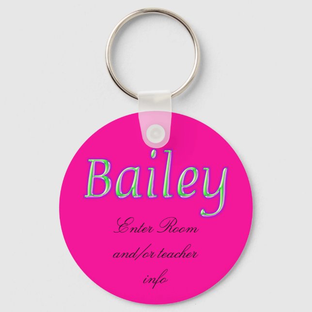 Bailey Name Tag Schlüsselkette Schlüsselanhänger (Vorderseite)