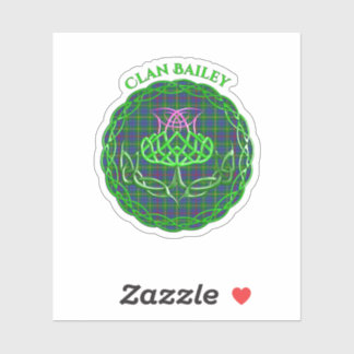 Bailey Scottish Tartan Celtic Thistle Aufkleber