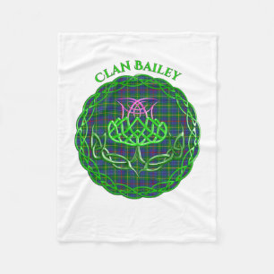 Bailey Scottish Tartan Celtic Thistle Fleecedecke
