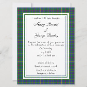Bailey Scottish Wedding Einladung