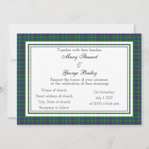 Bailey Scottish Wedding Einladung