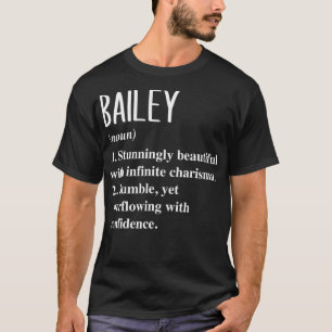 Bailey Vorname Definition Personalisiertes Geschen T-Shirt