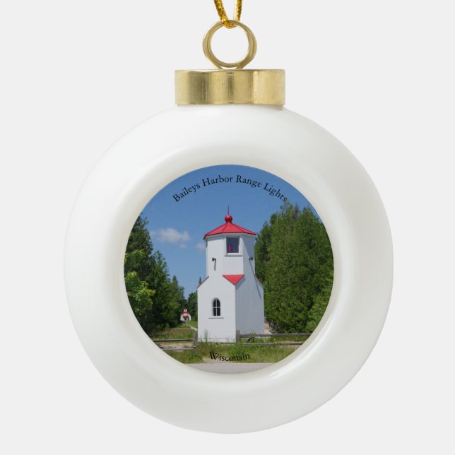 Baileys Harbor Range Light Ornament (Vorderseite)