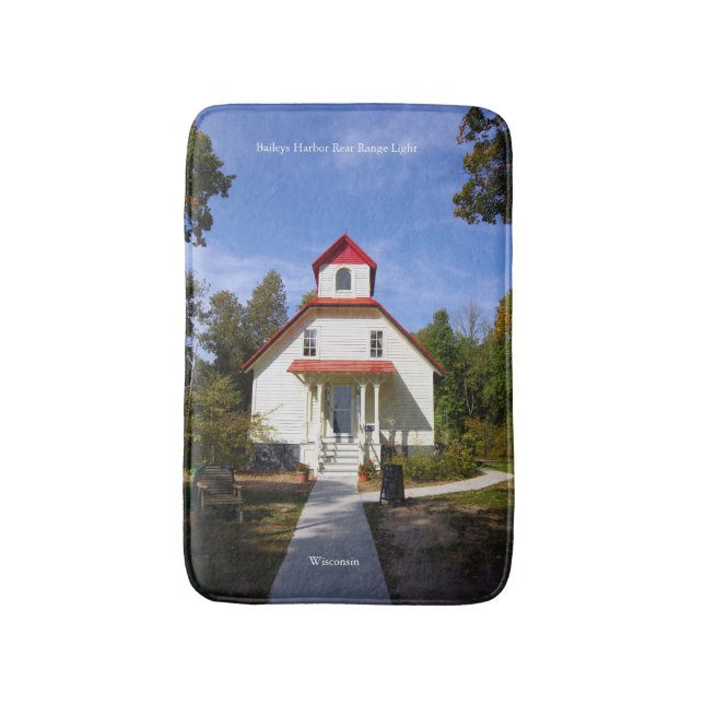 Baileys Harbor Rear Range Light Badematte (Vorderseite Vertikal)