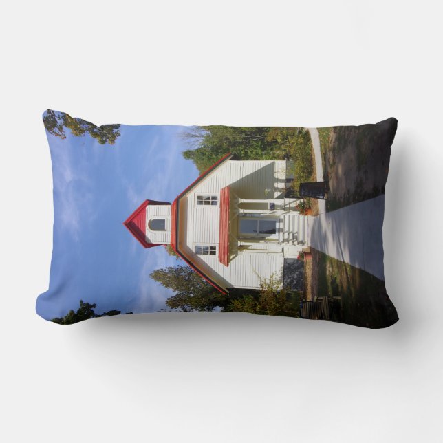 Baileys Harbor Rear Range Light Lendenkissen (Vorderseite)