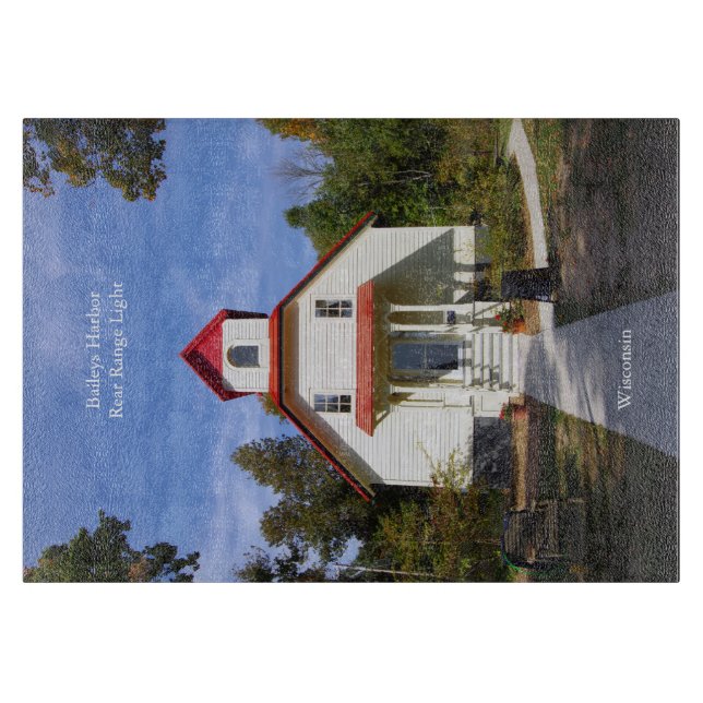 Baileys Harbor Rear Range Light Schneidbrett Schneidebrett (Vorderseite)