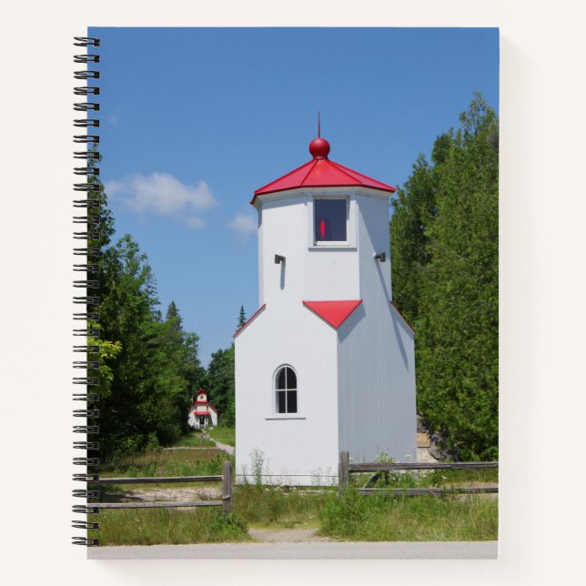 Baileys Harbour Range Lights Notebook Notizbuch (Vorderseite)