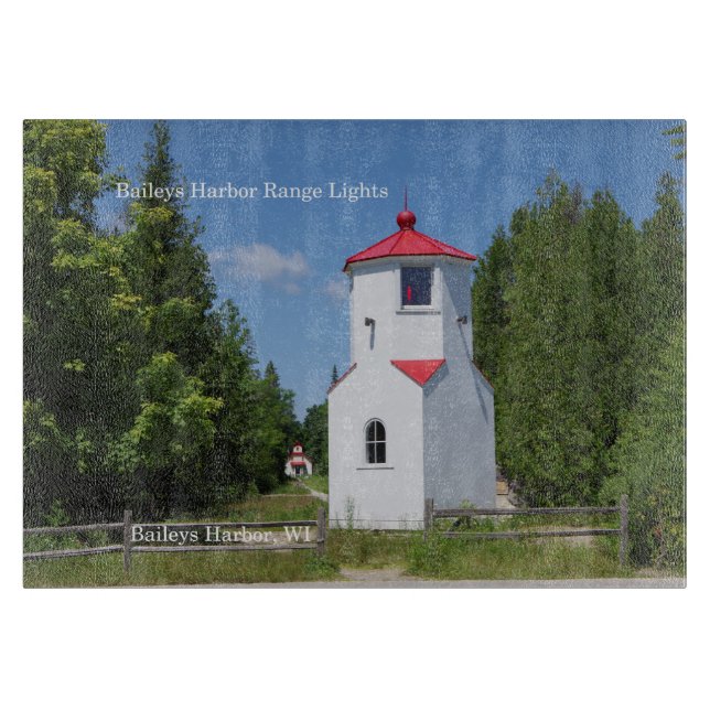 Baileys Harbour Range Lights Schneidebrett (Vorderseite)
