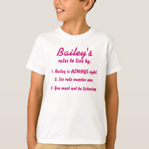 Baileys Regeln T-Shirt