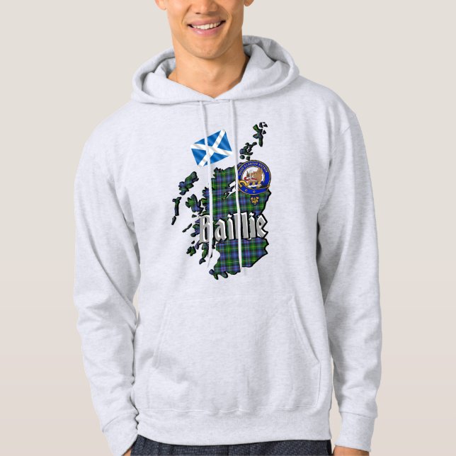 Baillie Clan Abzeichen Adult Hoodie (Vorderseite)