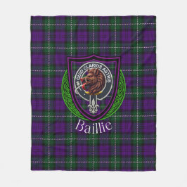 Baillie Schottischer Clan-Tartan-Wappen Fleecedecke