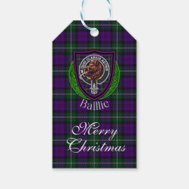 Baillie schottischer Clan-Tartan & Wappen Geschenkanhänger