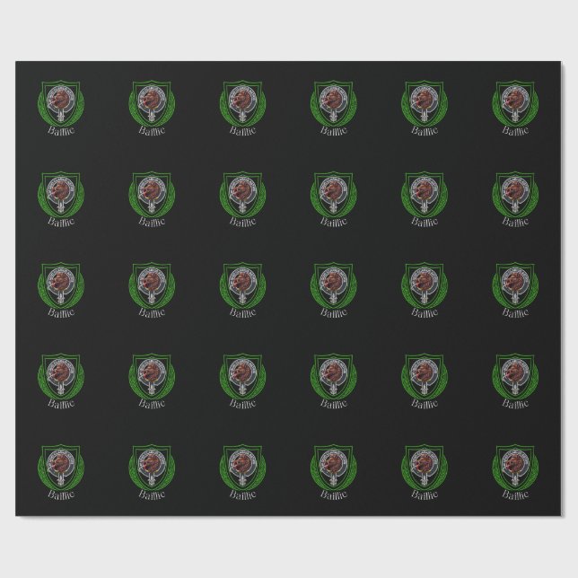 Baillie Scottish Clan Wappen Geschenkpapier (Flach)